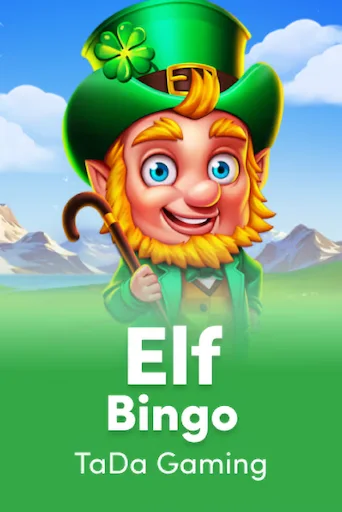 A cartoon leprechaun character wearing a green hat with a four-leaf clover, smiling and holding a walking cane.